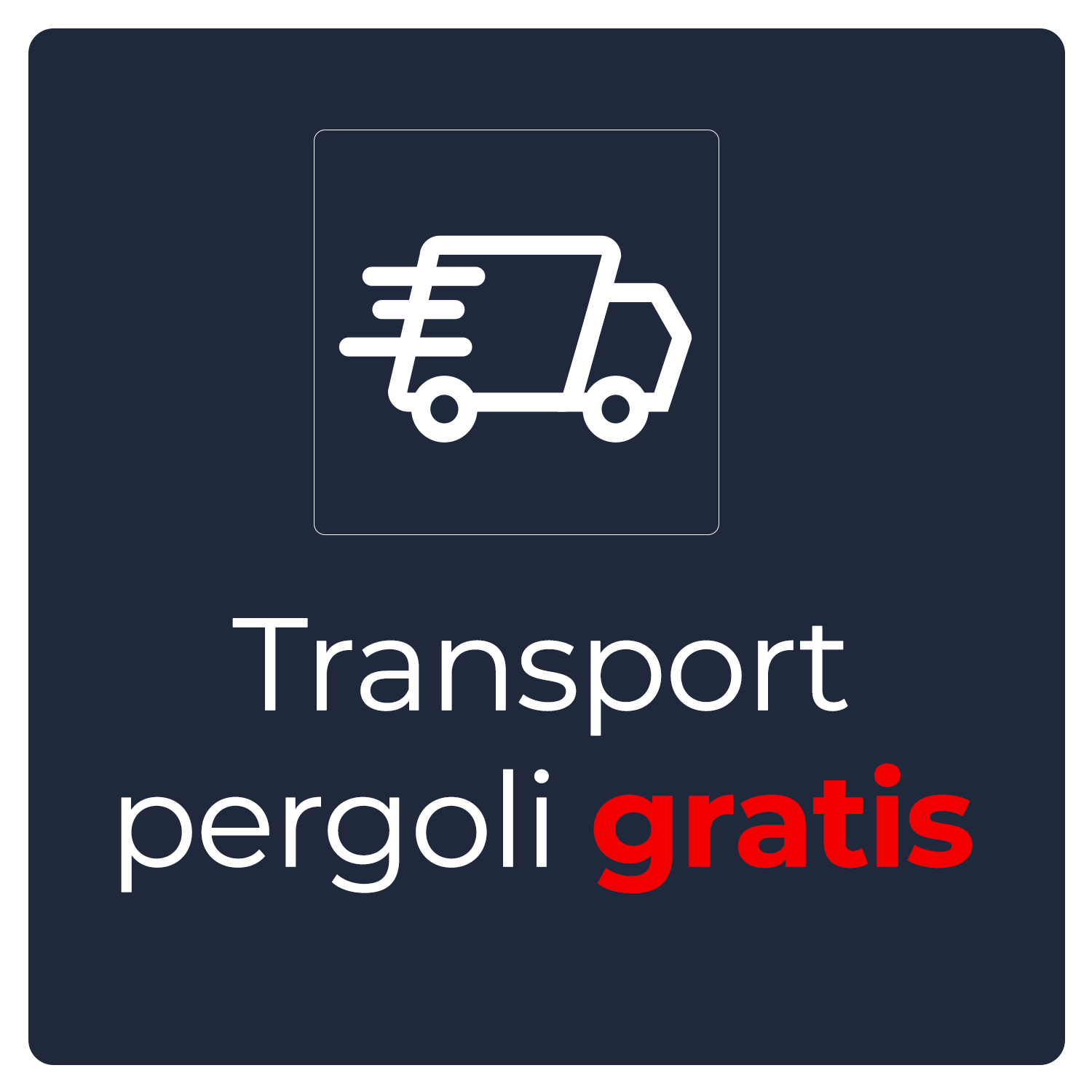 Darmowy transport pergoli