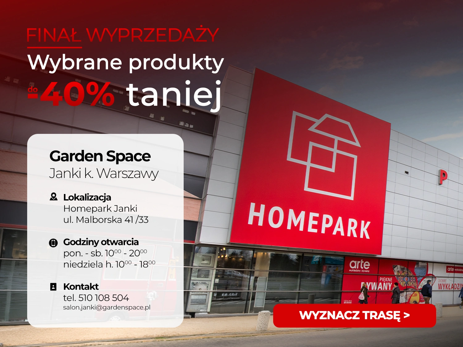 Finał Wyprzedaży Garden Space — zobacz lokalizację salonu Janki