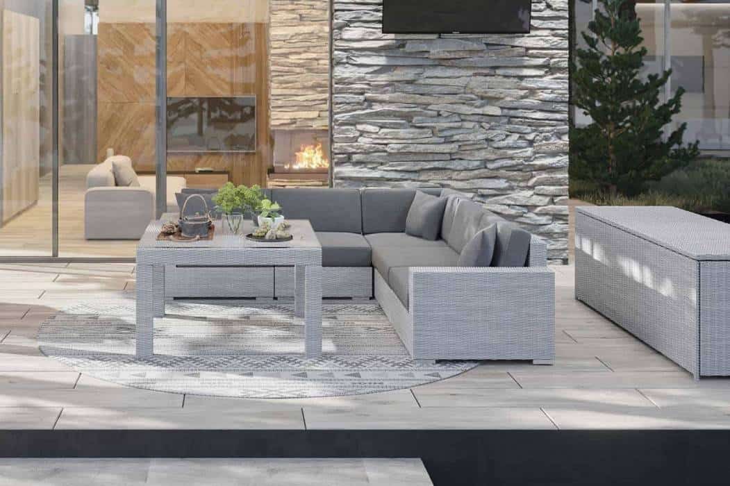 Sofa ogrodowa 3-osobowa – luksusowe meble na taras