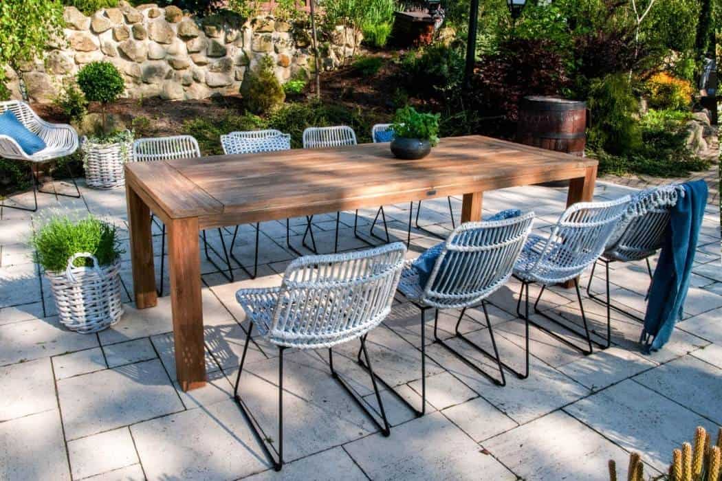 stoły ogrodowe drewniane