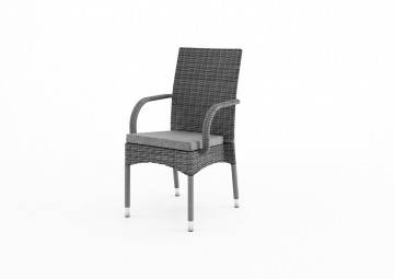 designerskie meble do ogrodu: Krzesło ogrodowe TRAMONTO royal szare