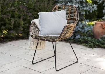 Krzesło rattanowe retro LAVAL naturalne
