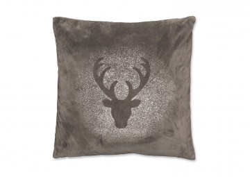 Poduszka dekoracyjna Glitter Rudolph ciemnoszara 45cm