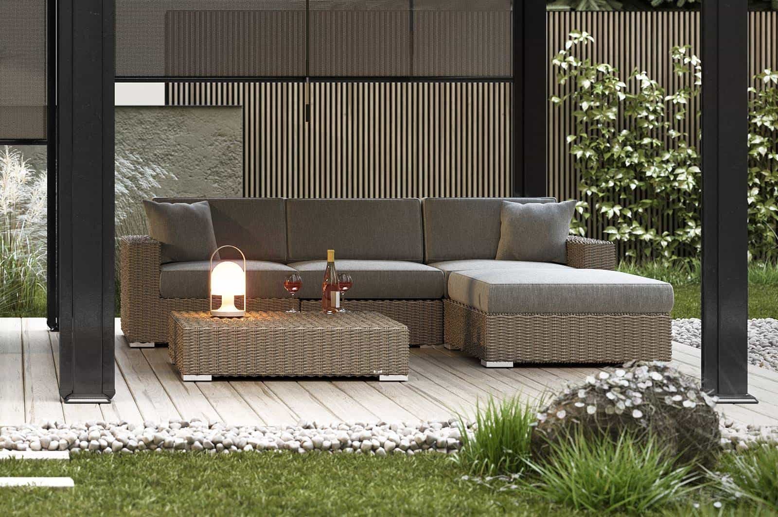 pomysł na nowoczesny taras - meble ogrodowe Milano 