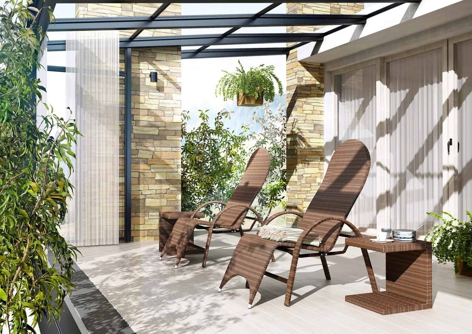 domácí zahrady - inspirace.  balkonový nábytek SWING