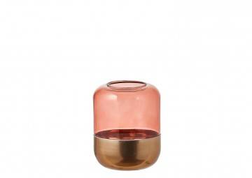 Poprzednie kolekcje: Lampion szklany Padborg ciemny różowy