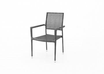 Zestaw ogrodowy PIAZZA ⌀70 modern grey z krzesłami LISBONA 22