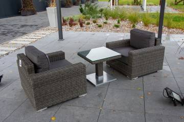 Poprzednie kolekcje: Fotele ogrodowe MILANO ze stolikiem QUADRO 209 royal grey