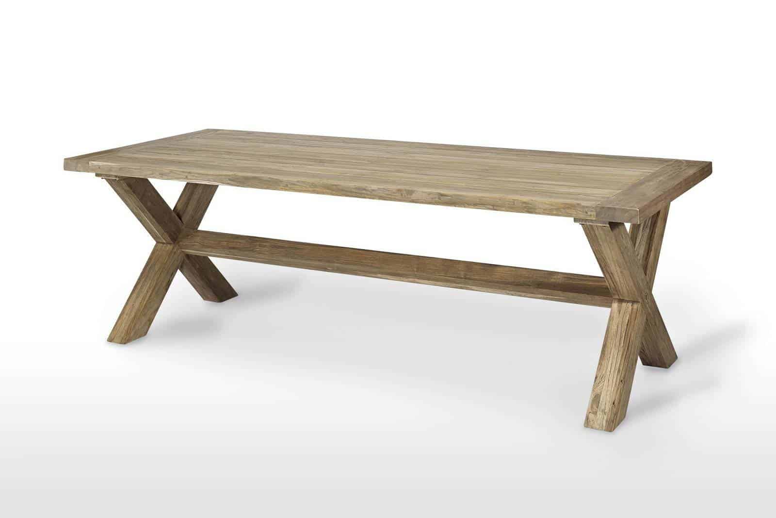 stół na zewnątrz z drewna tekowego Lyon