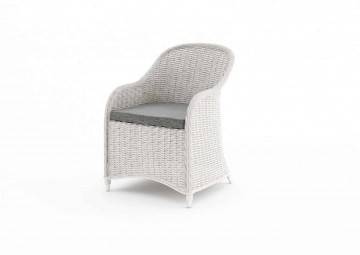 krzesła ogród: Fotel ogrodowy LEONARDO royal biały