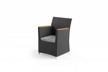 Krzesła i fotele ogrodowe: Fotel ogrodowy MERIDA teak antracyt