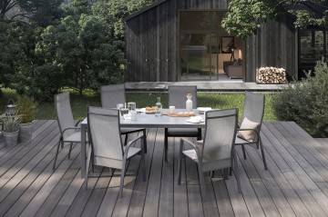 Final Sale - stoły i krzesła -50%: Meble ogrodowe OVIEDO antracyt