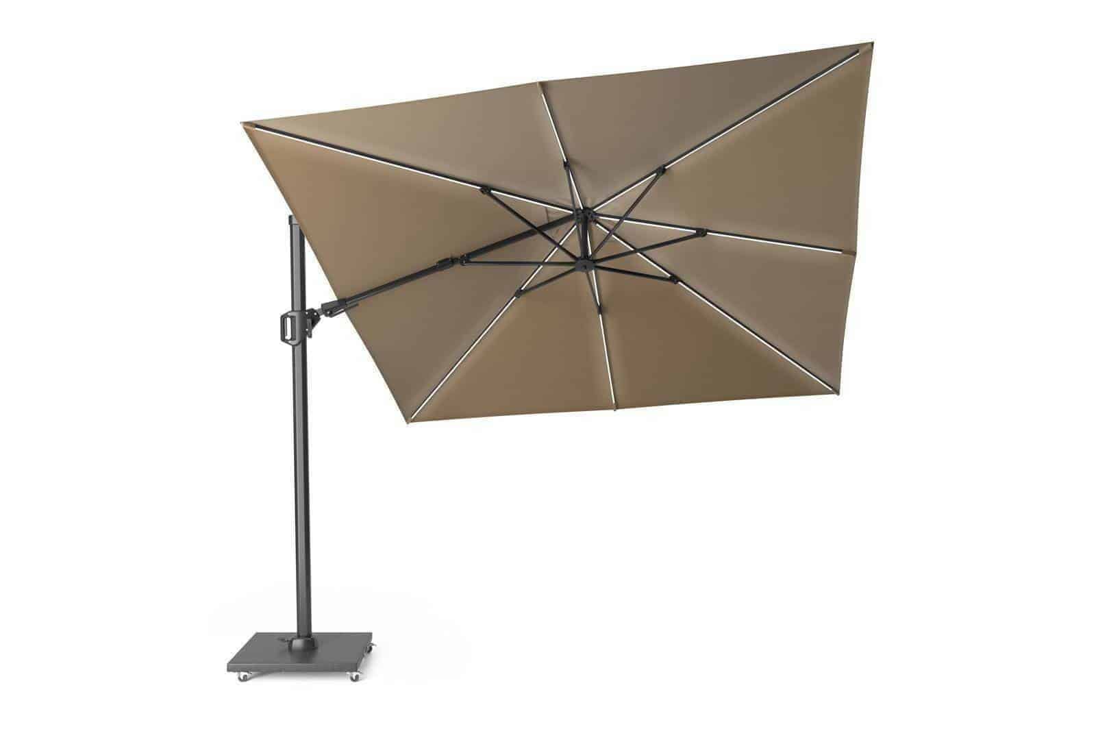 Parasol ogrodowy CHALLENGER T2 GLOW 3 m x 3 m taupe 7125E 577