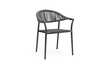 nowoczesne meble ogrodowe: Krzesło ogrodowe MATERA antracyt