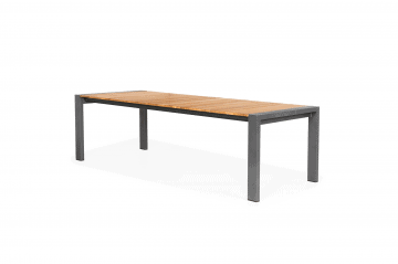 stół na taras rozkładany: Stół ogrodowy rozkładany RIALTO 217 cm antracyt
