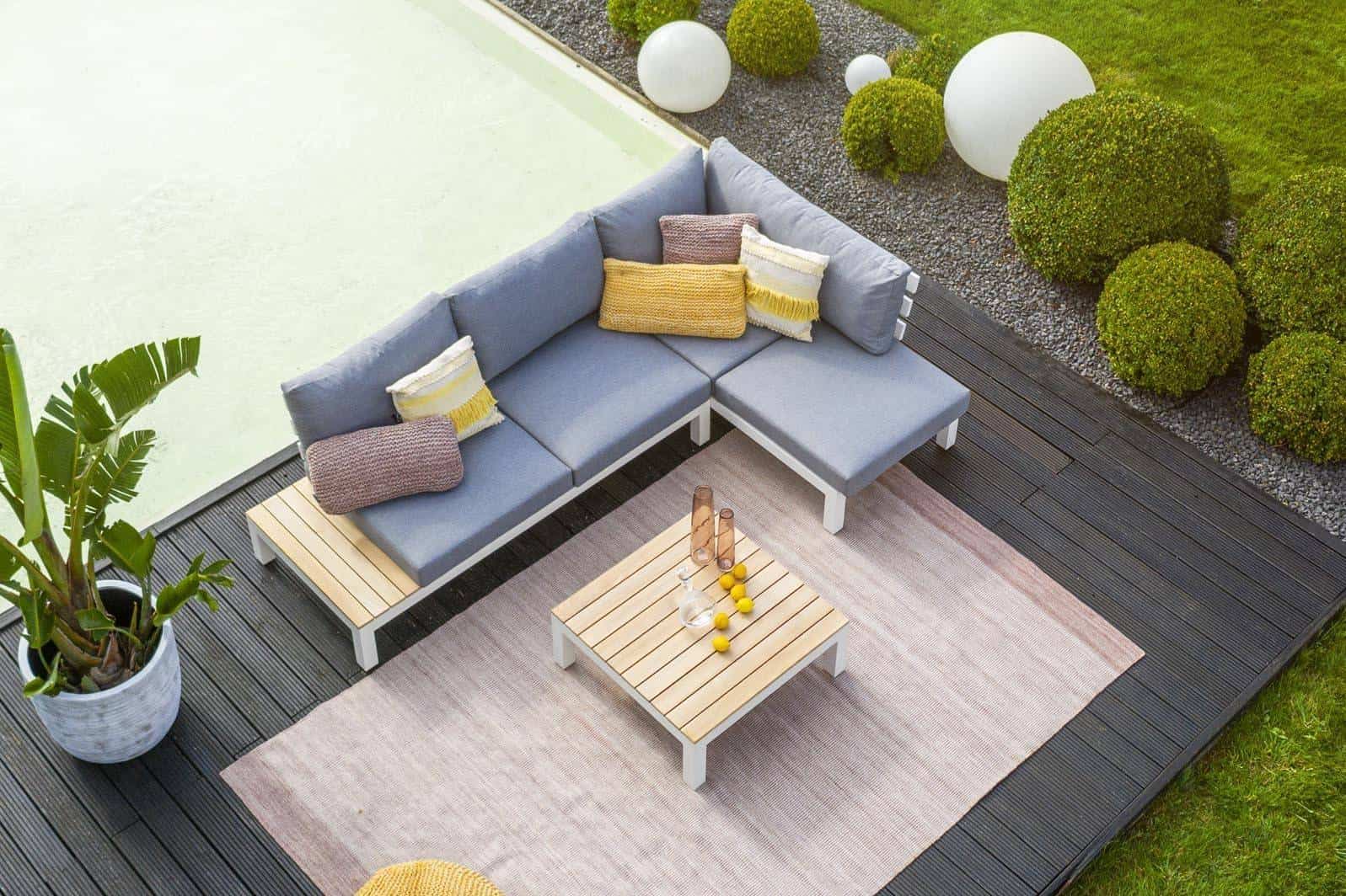 Poduszka ogrodowa dekoracyjna Cosa 32x60cm różowa