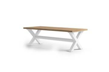 tarasowe stoły: Stół ogrodowy BILBAO biały