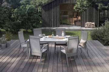 Final Sale - stoły i krzesła -50%: Meble ogrodowe OVIEDO szare