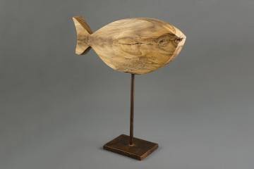 Ozdoby z drewna: Figurka drewniana - Rybka II