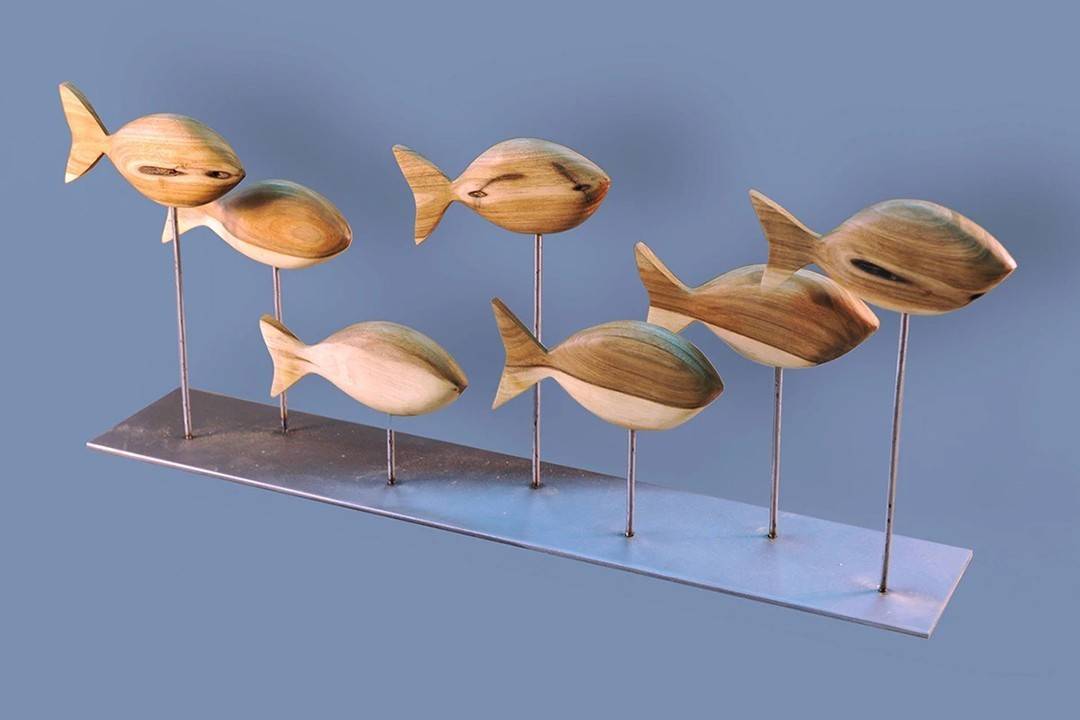 Figurka drewniana - Ławica