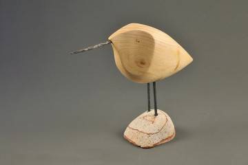 ozdoby z drewna: Figurka drewniana - Ptaszek I