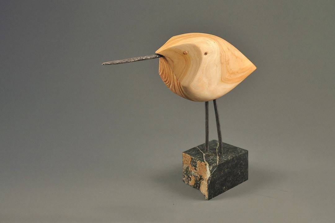 Figurka drewniana - Ptaszek III