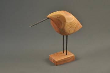 Ozdoby z drewna: Figurka drewniana - Ptaszek V