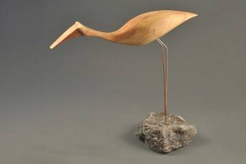 figurka z drewna: Figurka drewniana - Ptaszek X