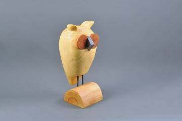 drewno ozdoby: Figurka drewniana - Ptaszek XXXI