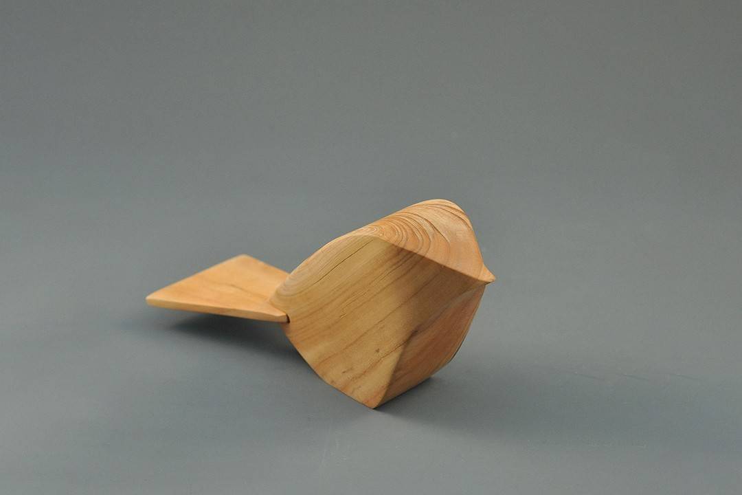 Figurka drewniana - Wróbelek III
