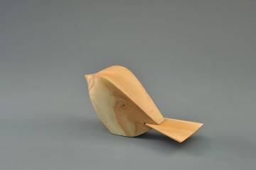 Figurka drewniana - Wróbelek IV