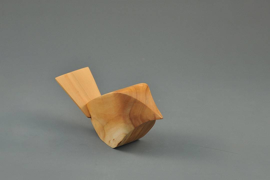 Figurka drewniana - Wróbelek V