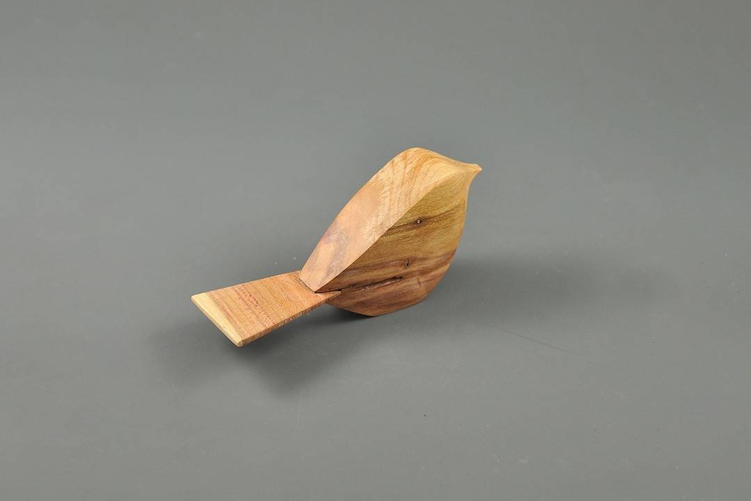 Figurka drewniana - Wróbelek VII