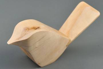 Figurka drewniana - Wróbelek VIII