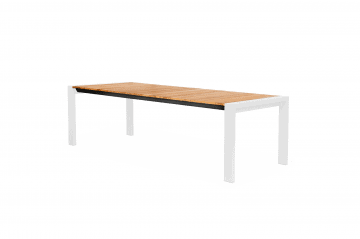 rozkładane stoły na taras: Stół ogrodowy rozkładany RIALTO 217 cm biały