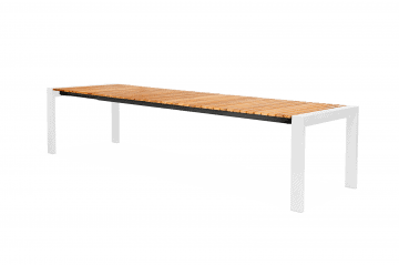 tarasowe stoły rozkładany: Stół ogrodowy rozkładany RIALTO 265 cm biały