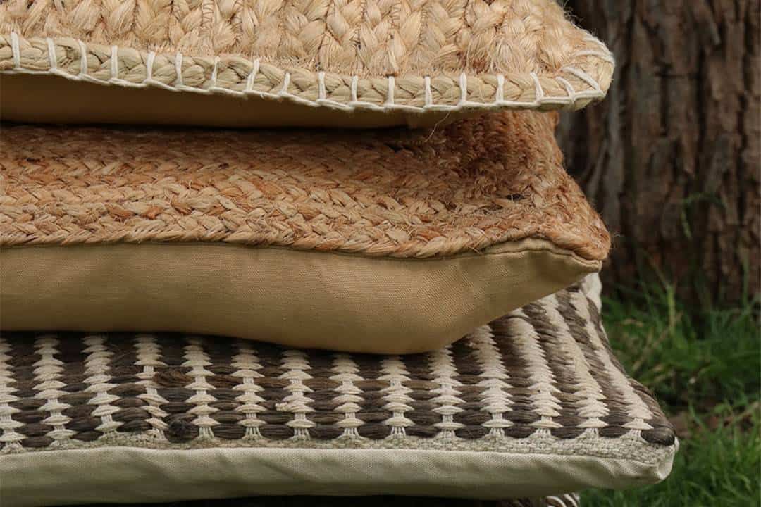 Poduszka ogrodowa dekoracyjna Moke kość słoniowa