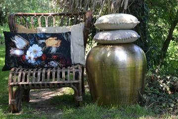 Poduszka ogrodowa dekoracyjna Dido beżowa