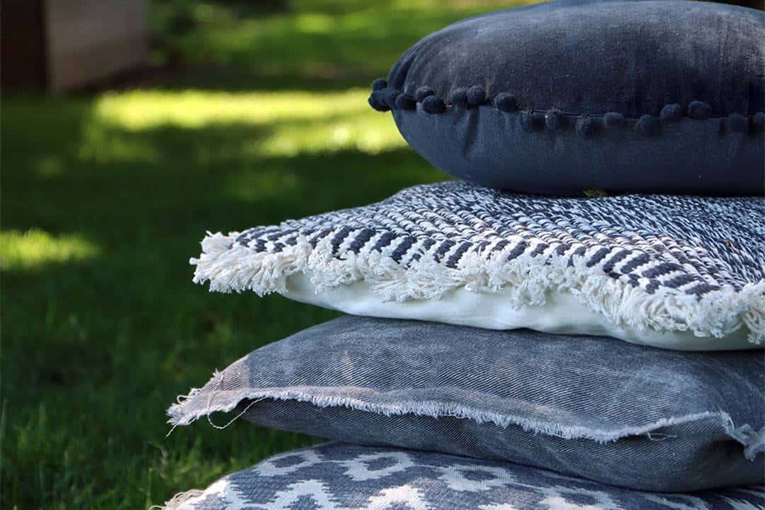 Poduszka ogrodowa dekoracyjna Evita kość słoniowa