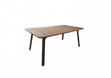 meble metalowe: Stół ogrodowy SIMI 180cm eukaliptus