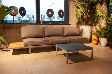 PROMOCJE: Sofa CORIA light grey + stolik ARONA 749