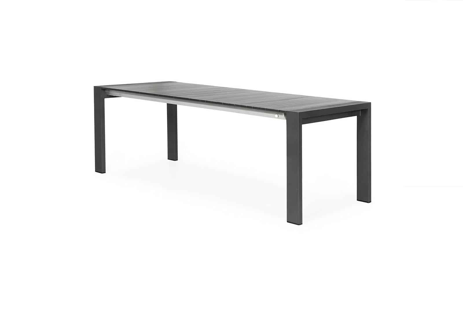 Stół ogrodowy rozkładany aluminiowy RIALTO 163 cm antracyt