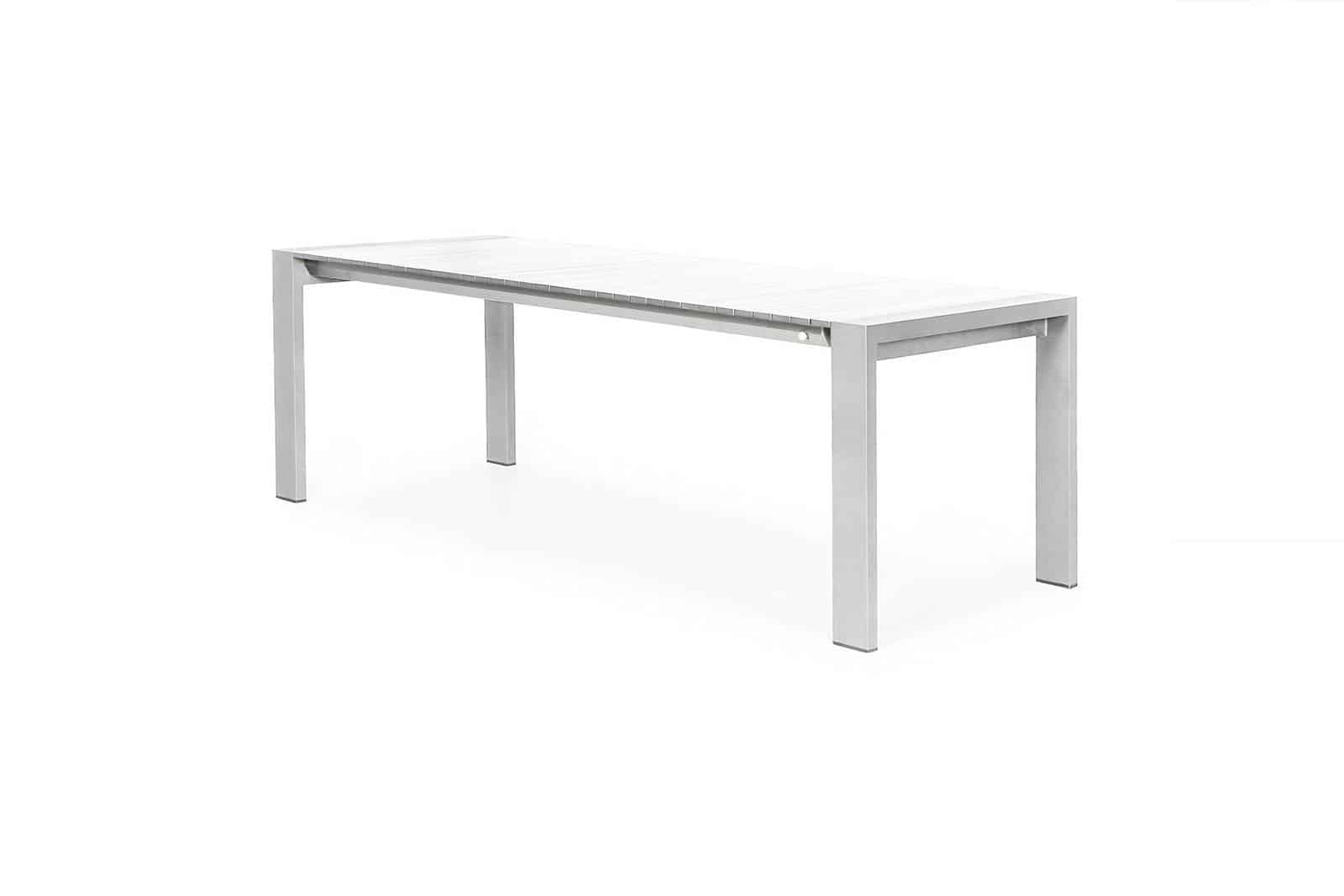 Stół ogrodowy rozkładany aluminiowy RIALTO 163 cm biały