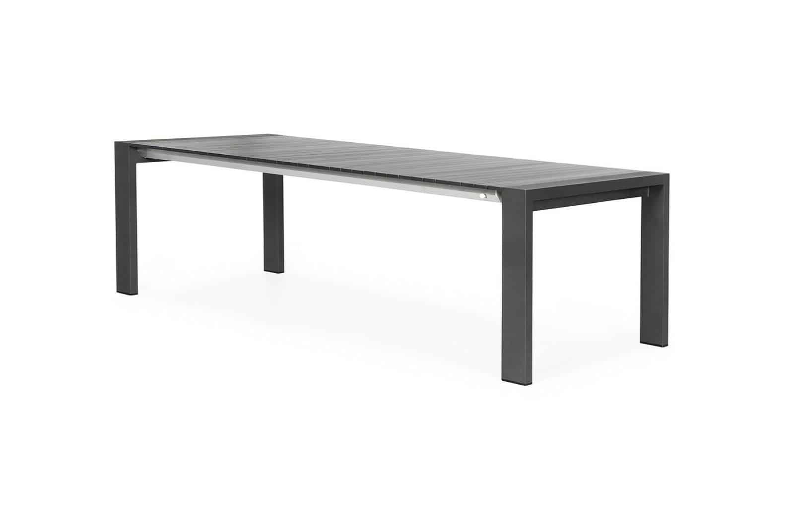 Stół ogrodowy rozkładany aluminiowy RIALTO 217 cm antracyt