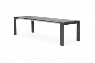 taras meble: Stół ogrodowy rozkładany aluminiowy RIALTO 217 cm antracyt