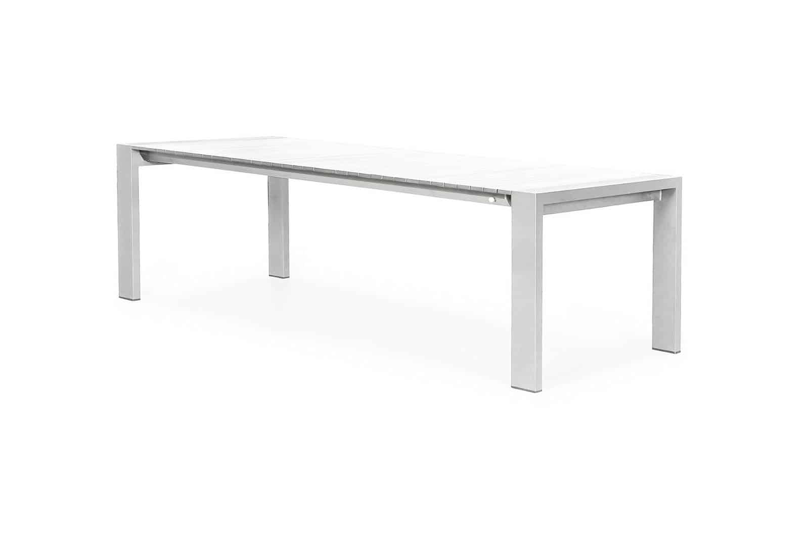 Stół ogrodowy rozkładany aluminiowy RIALTO 217 cm biały