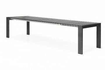 rozkładane stoły ogrodowe: Stół ogrodowy rozkładany aluminiowy RIALTO 265cm antracyt
