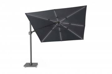 OUTLET: Parasol ogrodowy CHALLENGER T2 GLOW 3 m x 3 m antracyt 7125 1181