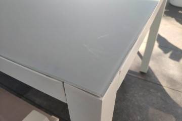 Stół OVIEDO biały + 6x krzesło LEON 1315