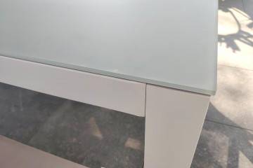 Stół OVIEDO biały + 6x krzesło LEON 1316